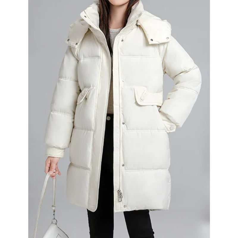 MonAmi koreaanse parka winterjas dames met capuchon