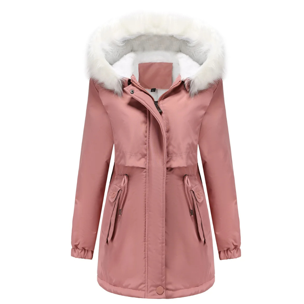 MonAmi Afneembare bontkraag parka winterjas dames