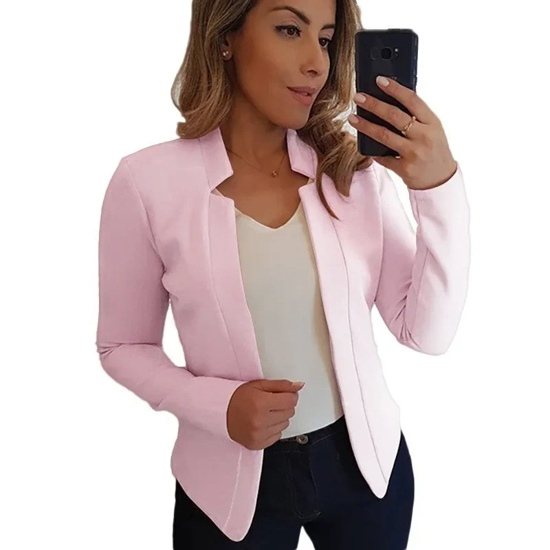 Fijnhed - Elegante Dames Blazer Zonder Sluiting - Perfect Voor Werk en Casual