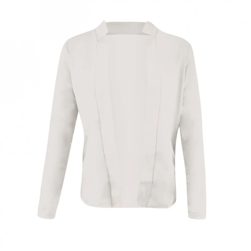 Junella - Dames Open-Front Blazer, Slim Fit, Lange Mouw, Kantoor Kleding