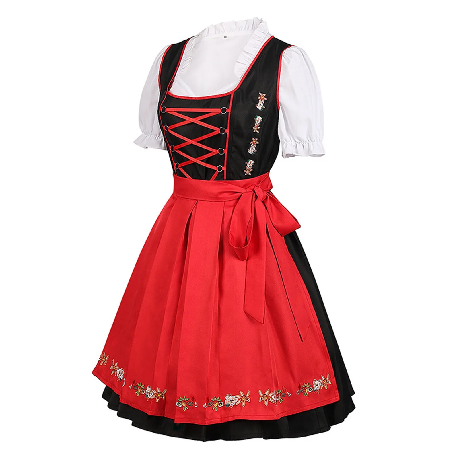 Fildira - Dirndl Dames Jurk met Klassieke Schort en Strik