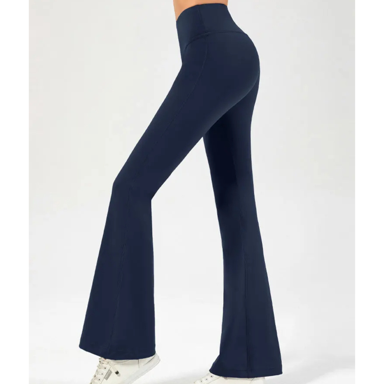 Tashara - Naadloze Flared Broek Dames met Hoge Taille en Stretch