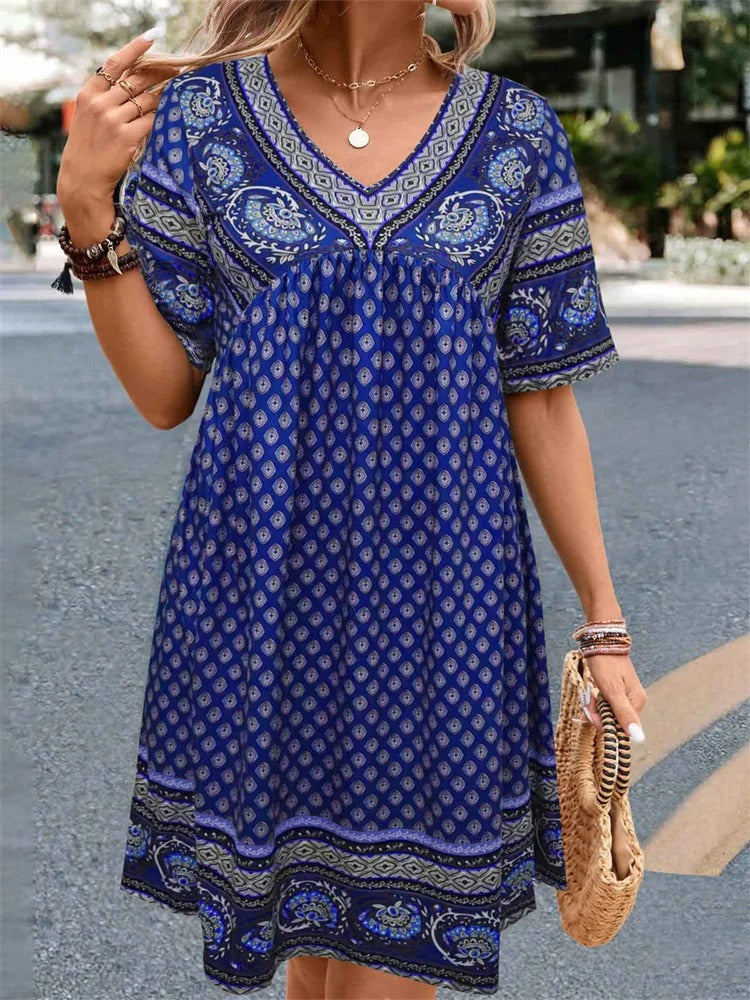 MonAmi® retro etnische print boho jurken