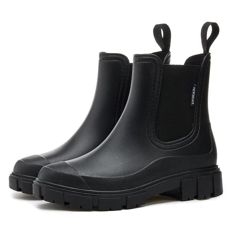 Violina - Dames Chelsea Boots van Rubber met Zware Zool