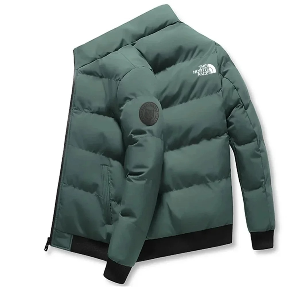 MonAmi Slanke puffer jas dames met logoprint