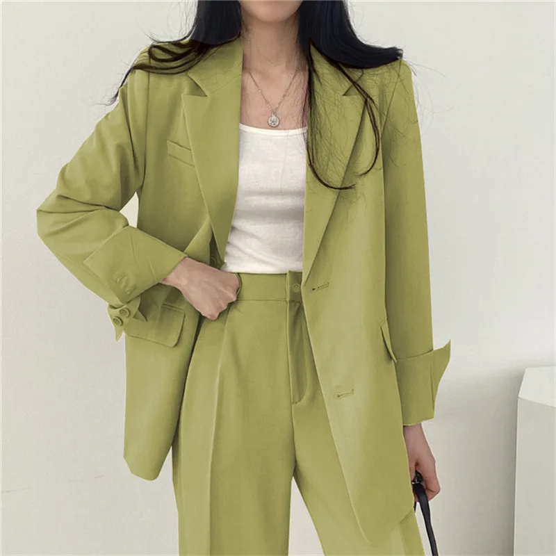 Refined - Oversized Lange Dames Blazer met Knopen en Casual Stijl