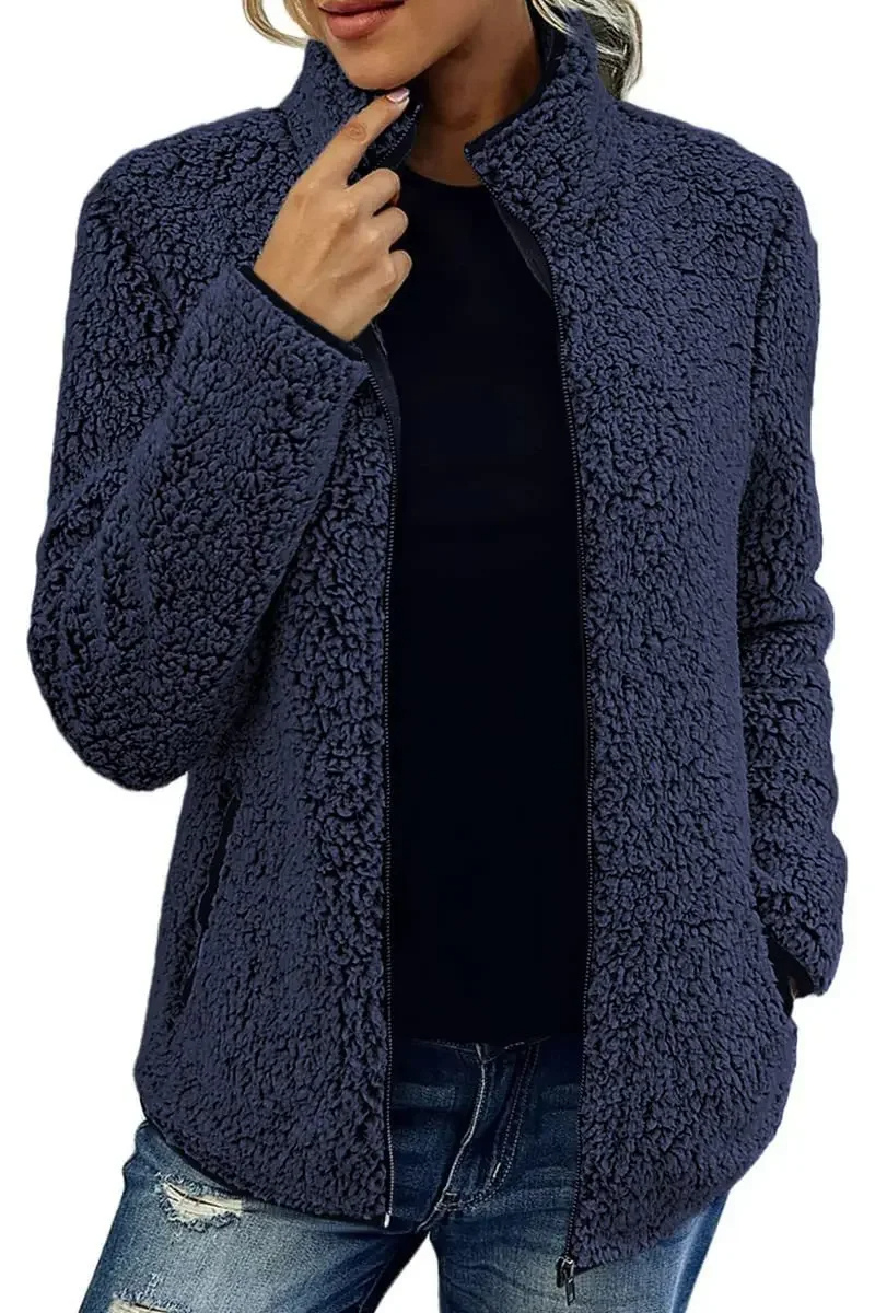 Cozywin - Warm Jasje met Volledige Ritssluiting en Hoge Kraag, Fleece Vest Dames