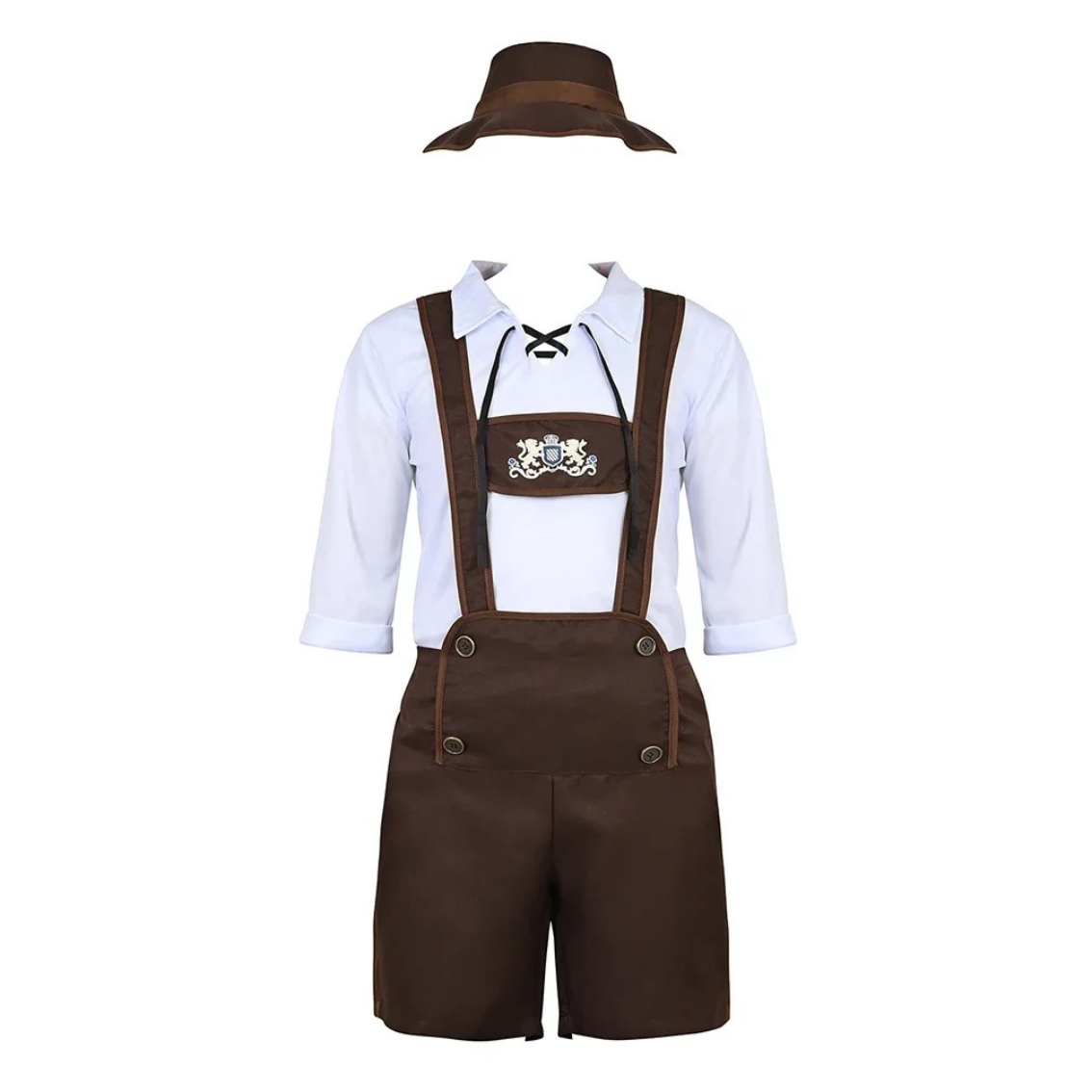 GerLedr - Traditionele Heren Lederhosen met Bretels - Perfect voor Feesten