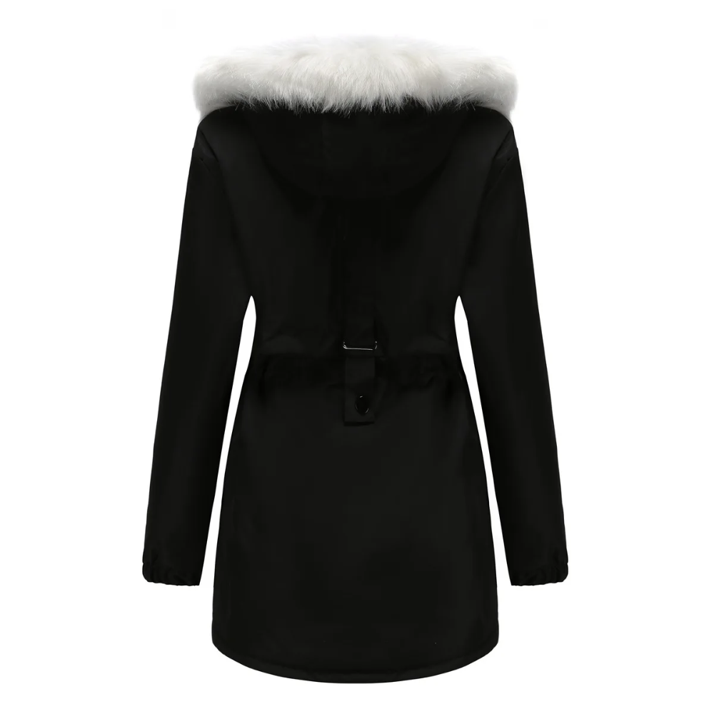 MonAmi Afneembare bontkraag parka winterjas dames