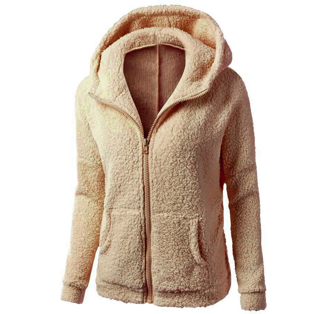 MonAmi fleece vesten dames met capuchon en rits