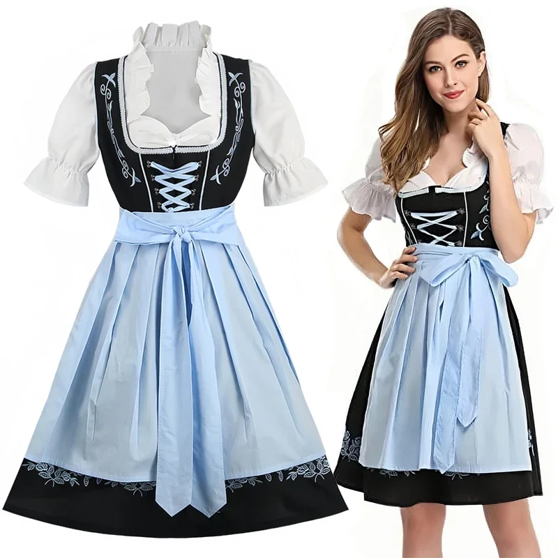 Tirleia - Dirndl Dames Jurk voor Oktoberfest met Klassieke Bloemenprint