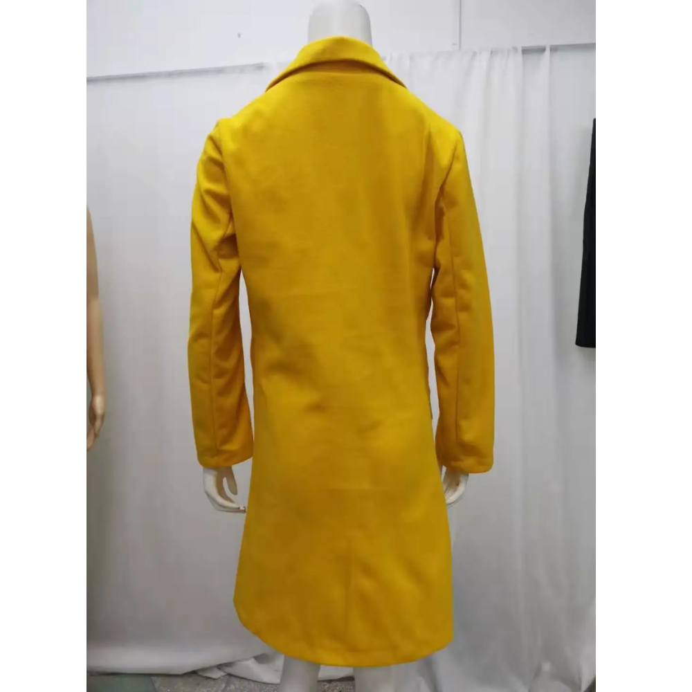 Vionara - Moderne Trenchcoat Dames met Dubbele Rij Knopen en Slanke Pasvorm