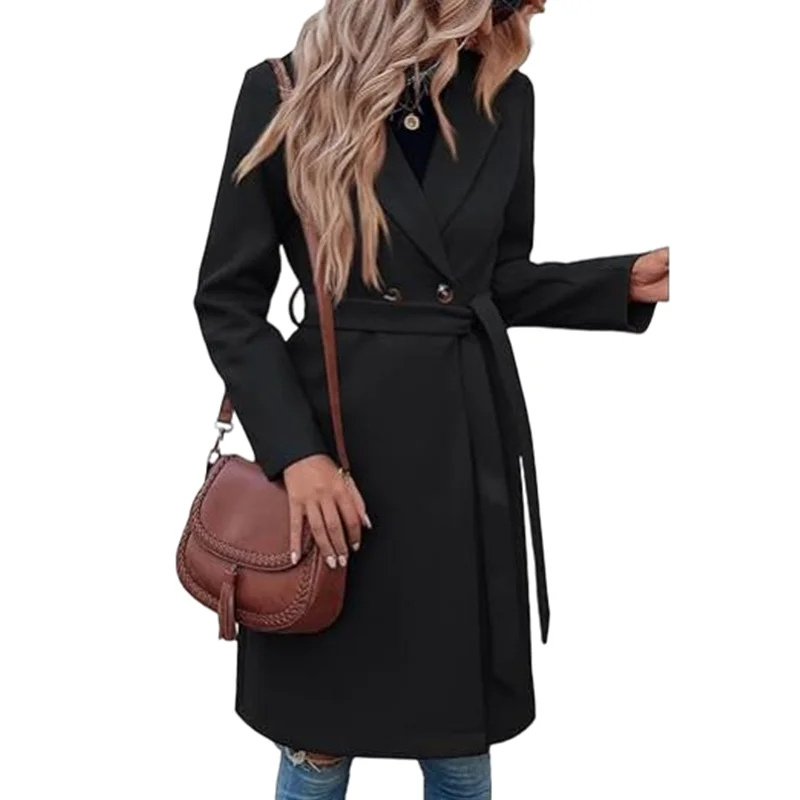 Hoogsta - Mantel Jas Dames - Casual Oversized Jas met Grote Knopen