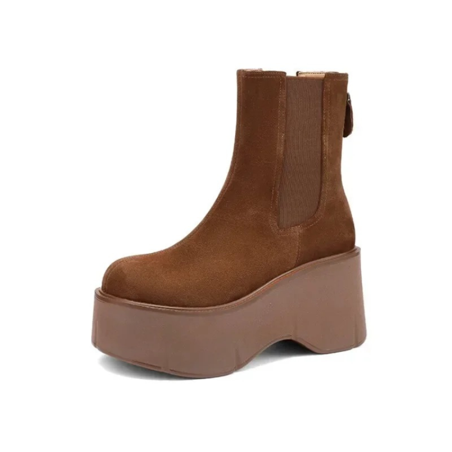 Oriana - Dames Chelsea Boots met Grove Hak en Treklus