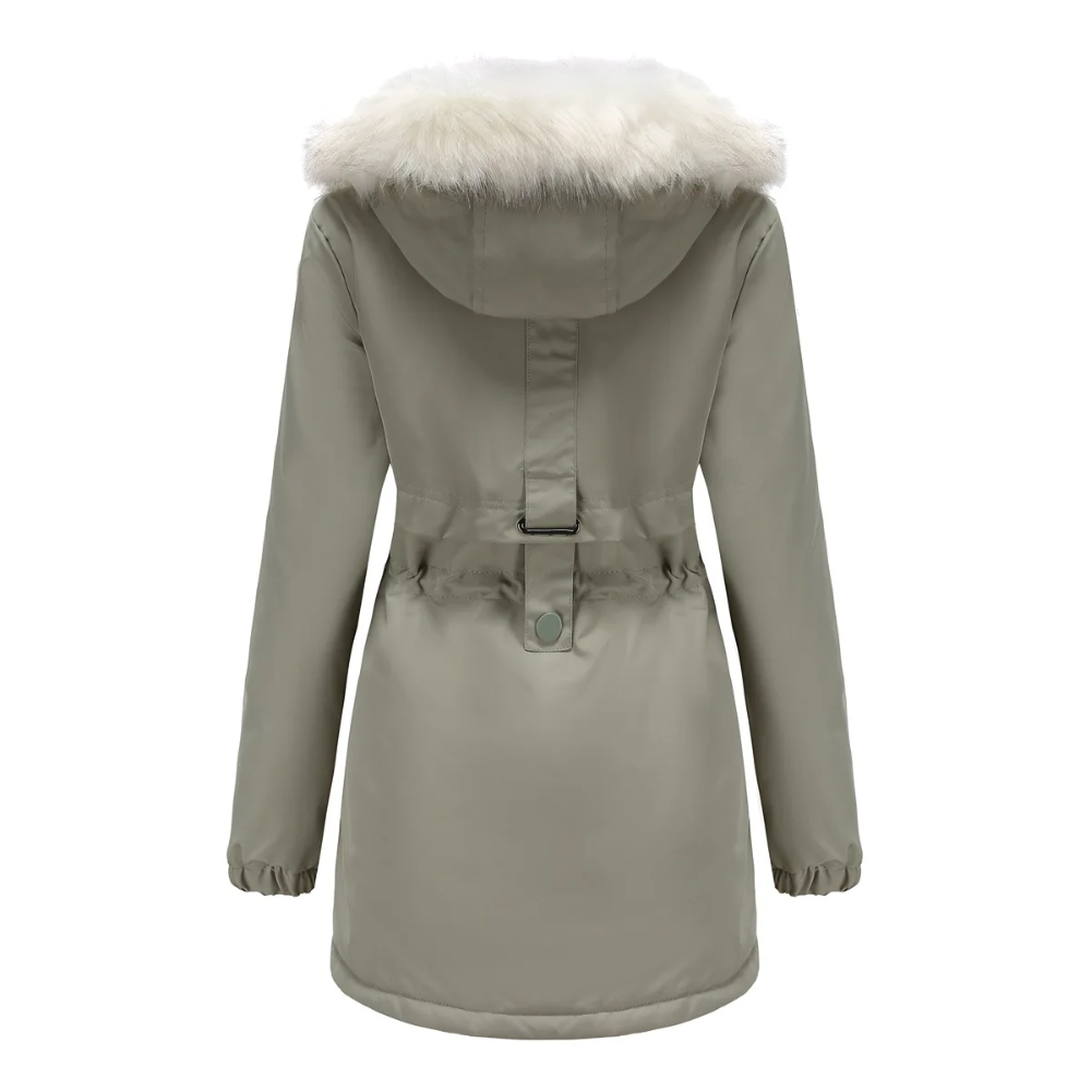 MonAmi Afneembare bontkraag parka winterjas dames