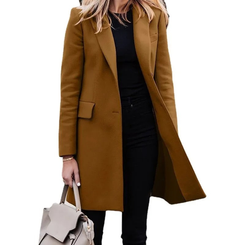 Mevalin - Elegante Trenchcoat Dames, Enkel Geknoopt, Getailleerde Damesjas