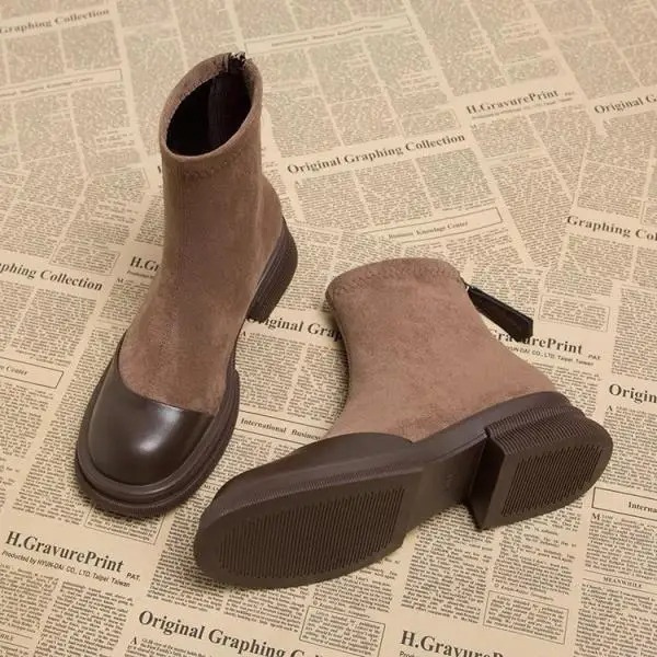 Doretta - Dames Chelsea Boots van Leer met Antislip Zool