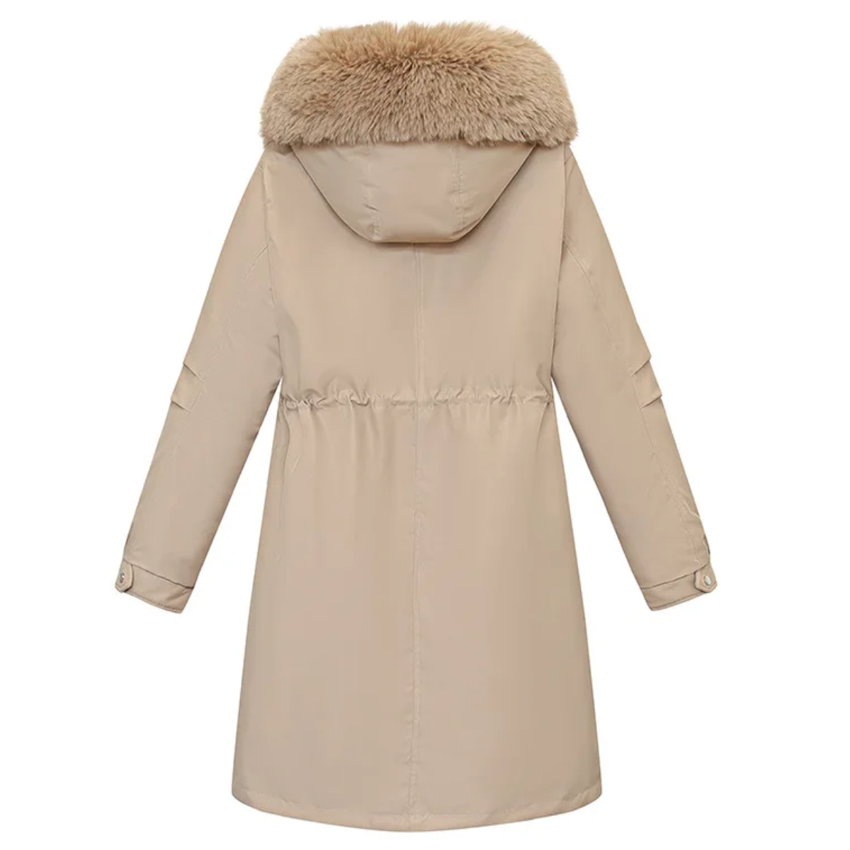 MonAmi bontkraag lange parka winterjas dames