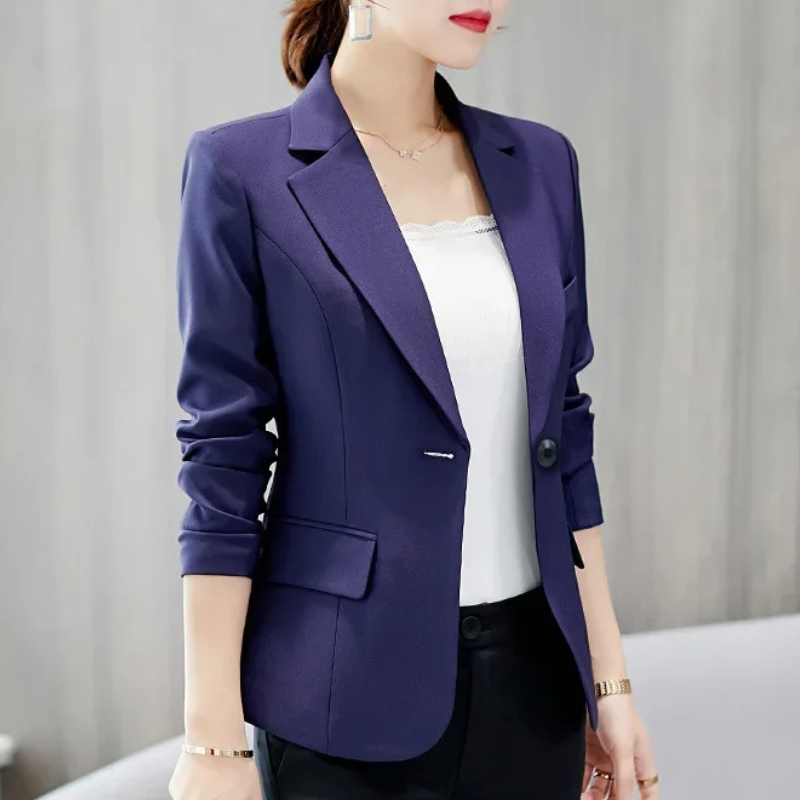 Netzich - Stijlvolle Dames Blazer Met Enkelknoopsluiting