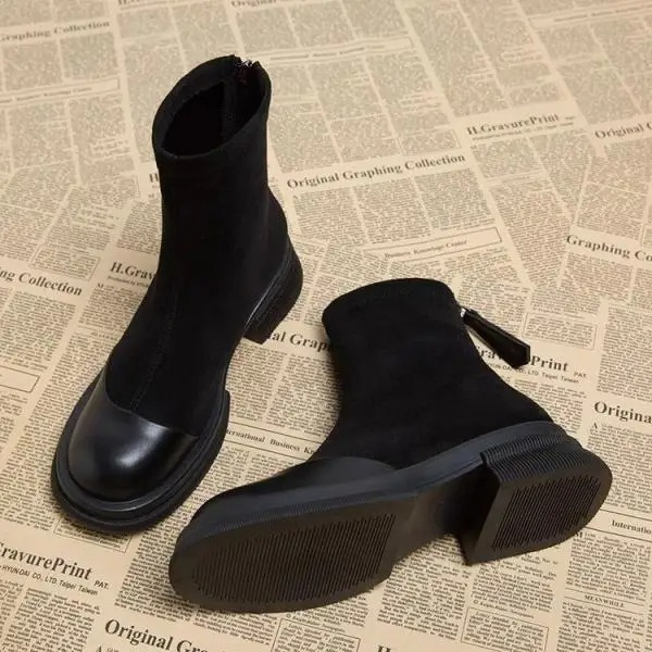 Doretta - Dames Chelsea Boots van Leer met Antislip Zool