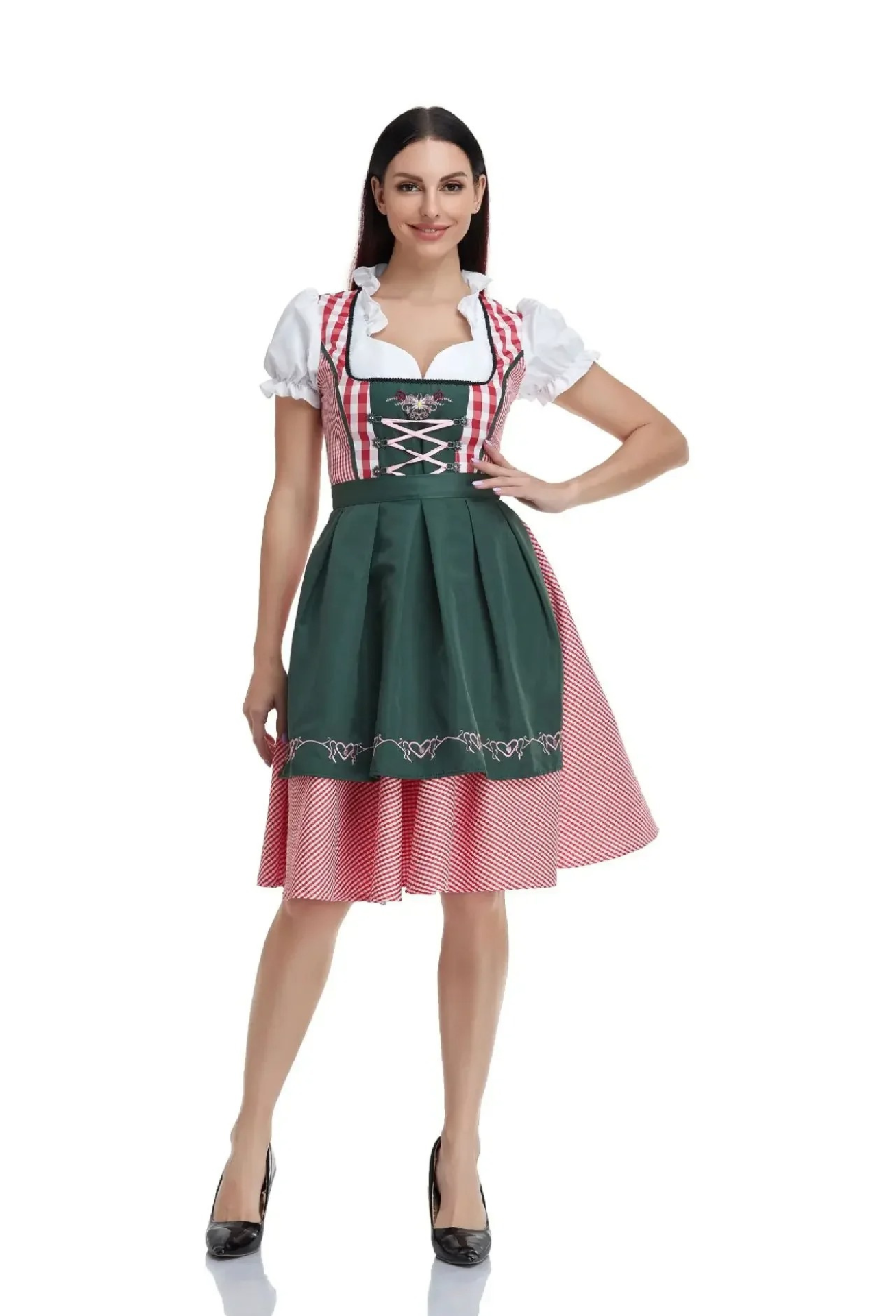 Birndra - Dirndl Dames Jurk met Unieke Borduursels