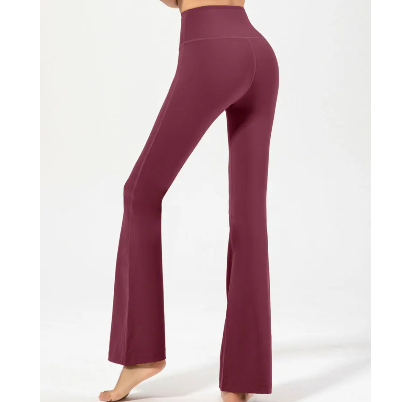 Tashara - Naadloze Flared Broek Dames met Hoge Taille en Stretch