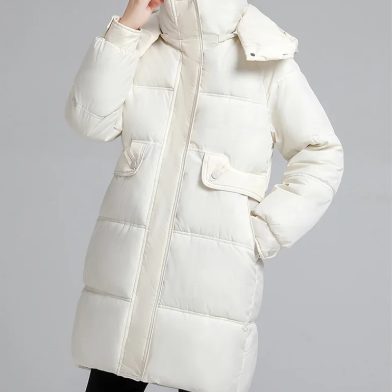 MonAmi koreaanse parka winterjas dames met capuchon