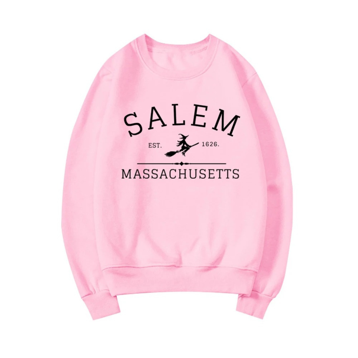 Schatje - Casual Sweatshirt Met Salem Massachusetts Ontwerp – Dames Trui