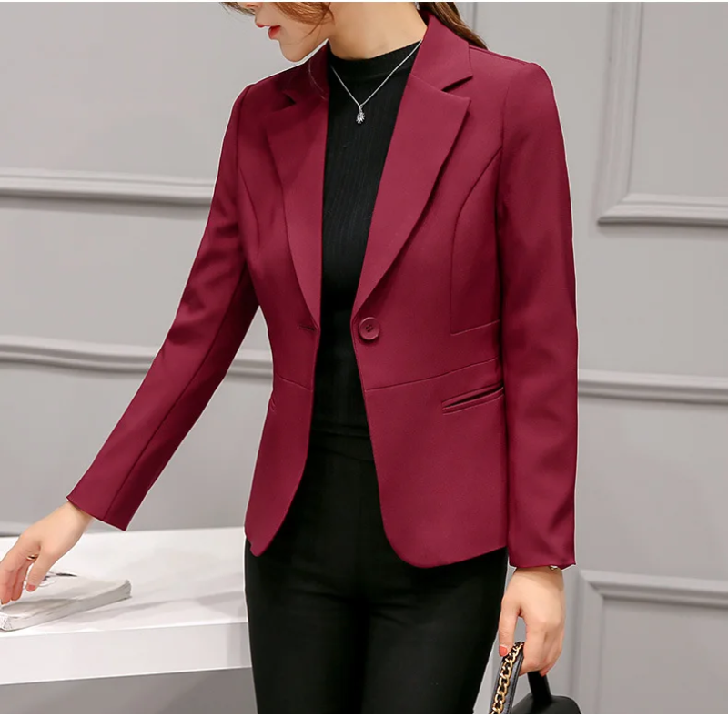 Netheid - Stijlvolle Dames Blazer Met Slim Fit - Ideaal Voor Kantoor