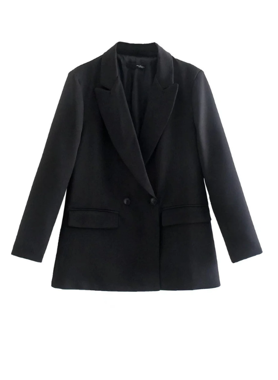 Elvoria - Dames Oversized Blazer, Lange Mouw, Casual Pasvorm, Reverskraag