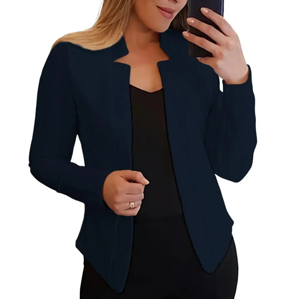 Mooiest - Moderne Dames Blazer Met Unieke Halslijn - Stijlvol en Comfortabel