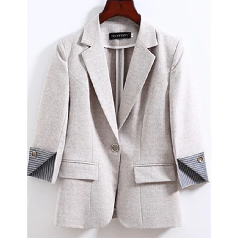 Klassed - Stijlvolle Dames Blazer Met 3/4 Mouwen - Perfect Voor Werk