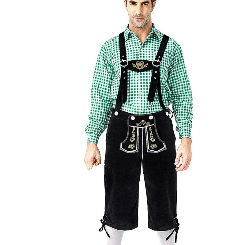 HerHues - Geruit Shirt voor Lederhosen Heren - Beierse Feestkleding