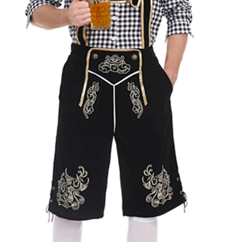 HeuvelH - Traditionele Lederhosen Heren met Korte Broek - Feest Outfit