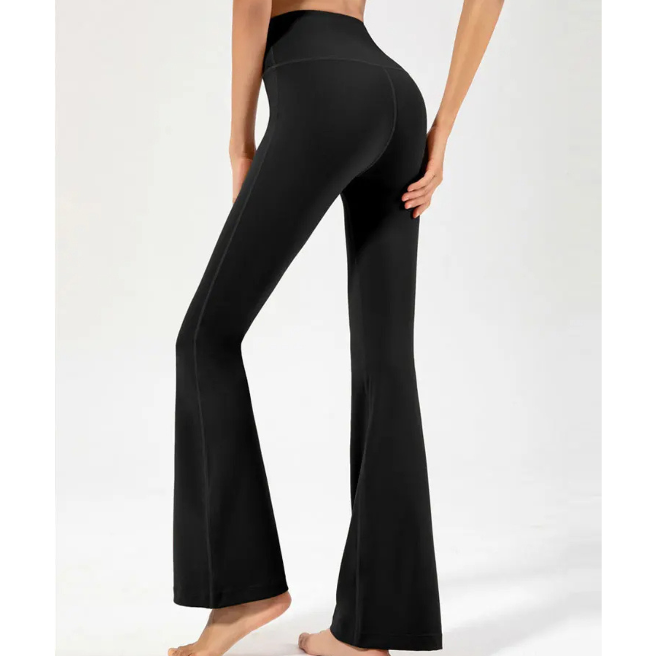 Tashara - Naadloze Flared Broek Dames met Hoge Taille en Stretch