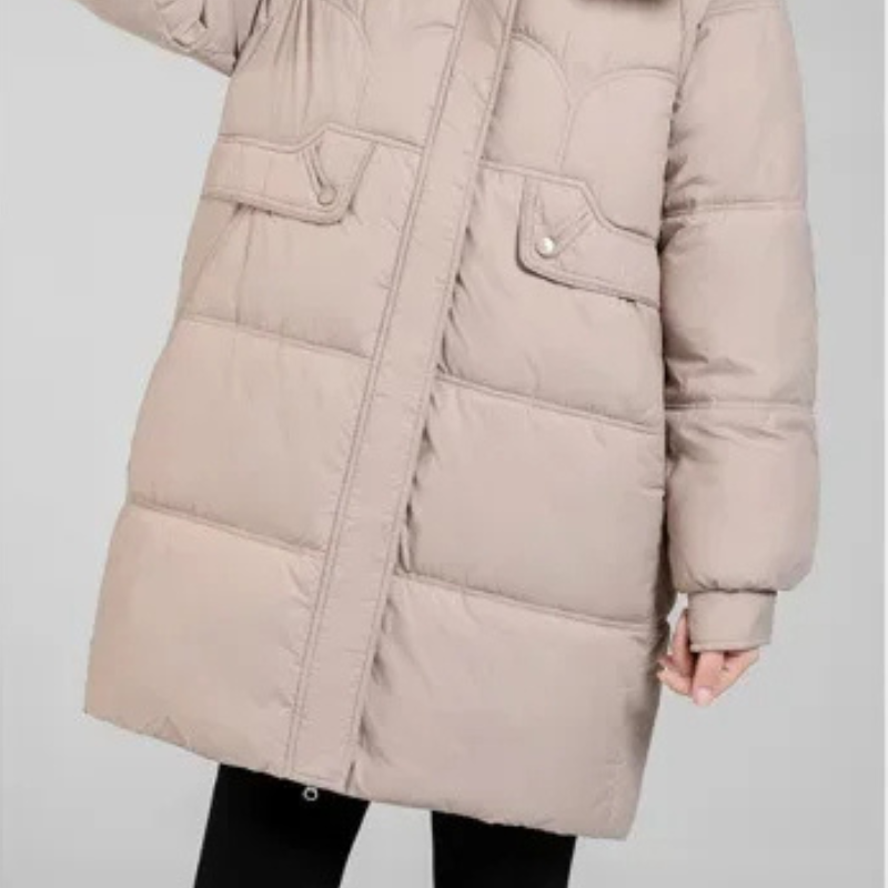 MonAmi plus size gewatteerde parka winterjas dames