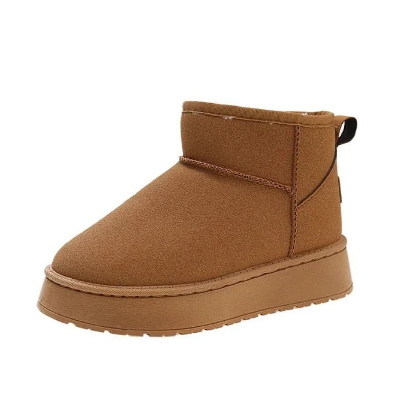 Damefit - Dames Boots Met Warme Voering - Winter Platform Enkellaarzen