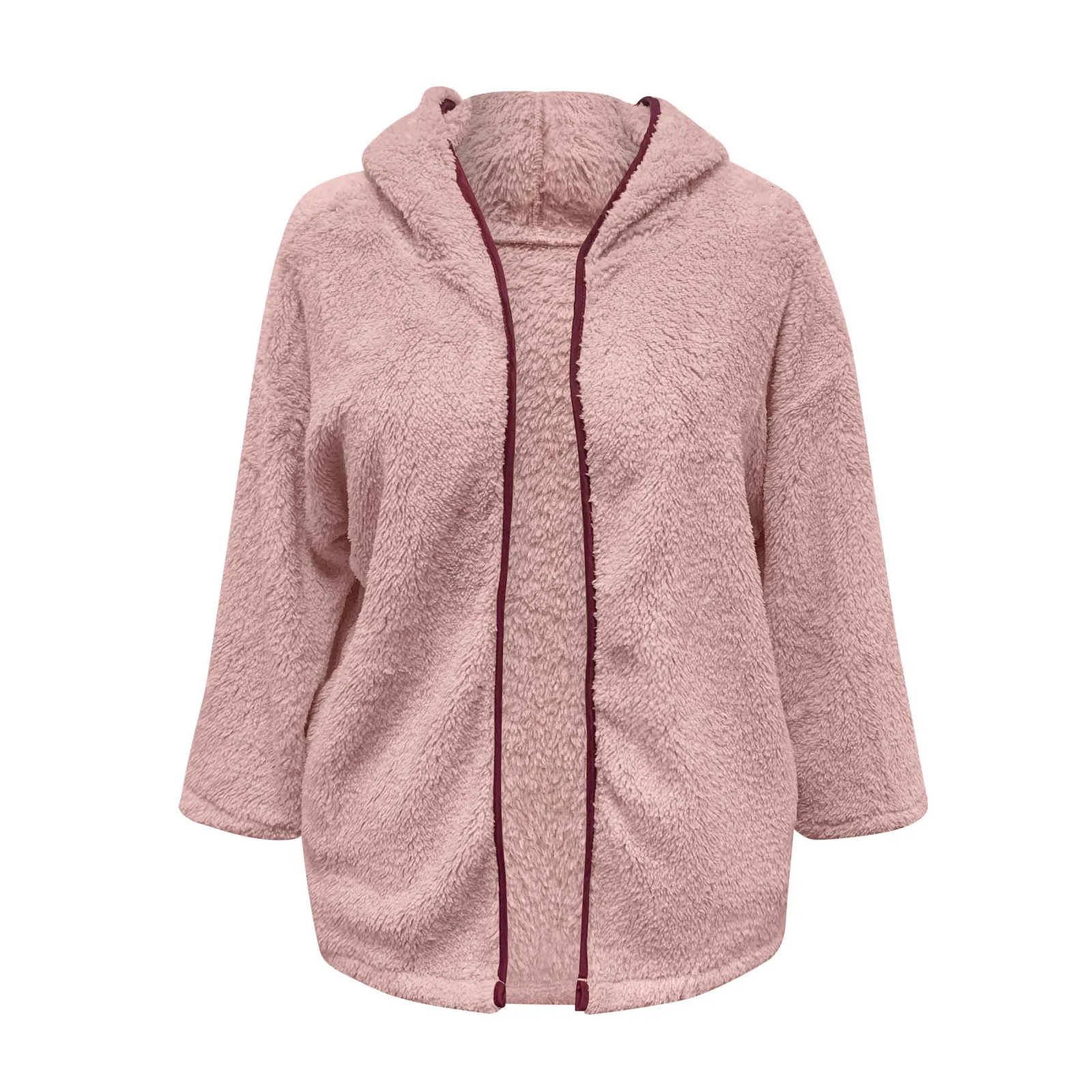 MonAmi lamswol rits fleece lange vesten dames