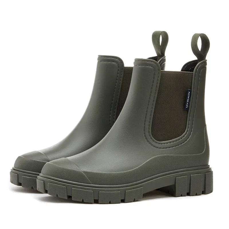 Violina - Dames Chelsea Boots van Rubber met Zware Zool