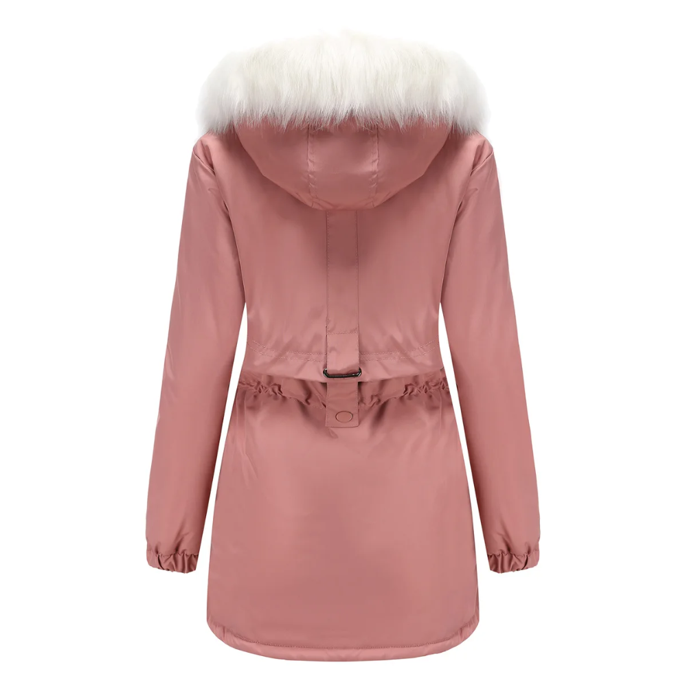 MonAmi Afneembare bontkraag parka winterjas dames