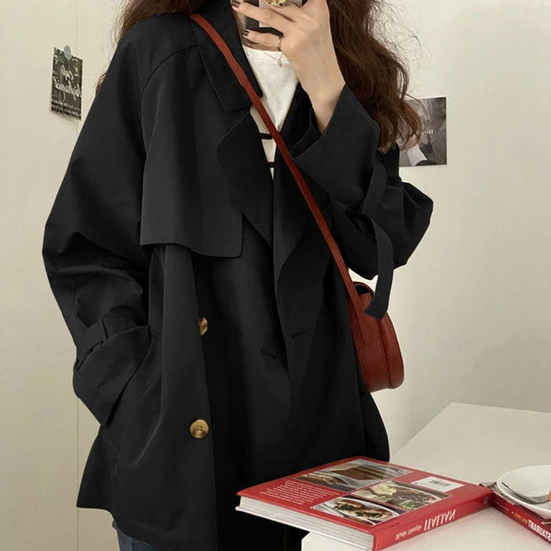 Levania - Oversized Trenchcoat Dames, Dubbel Geknoopt, Casual Losse Pasvorm Damesjas