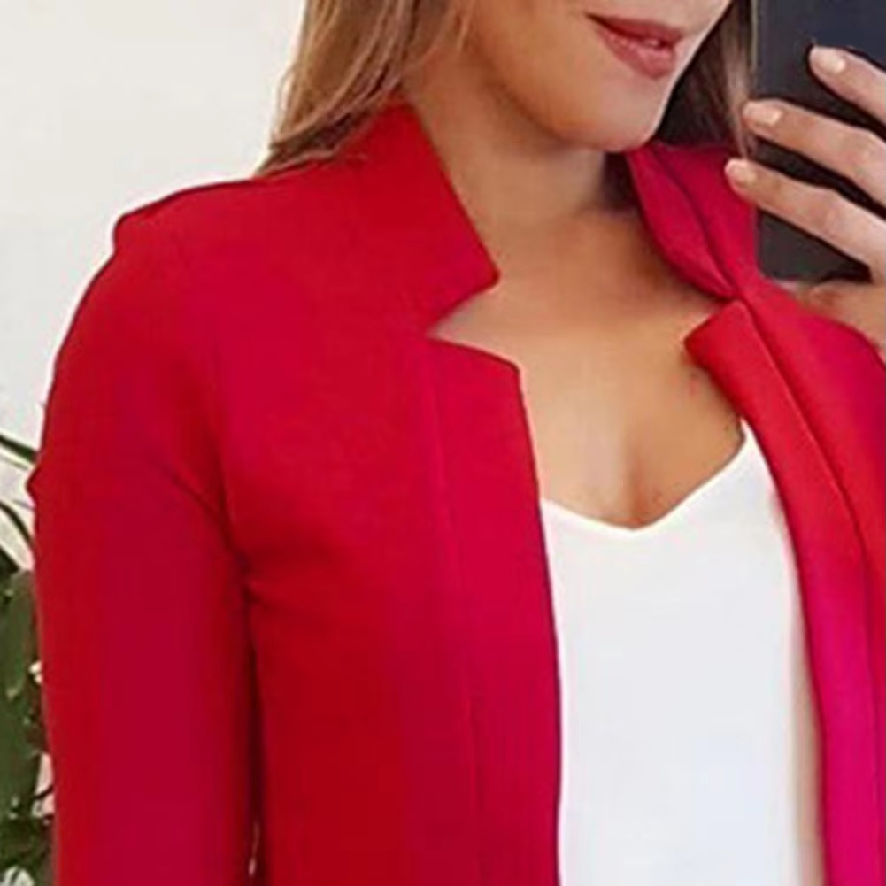 Blazera - Moderne Dames Blazer Met Unieke Halslijn - Perfect Voor Werk