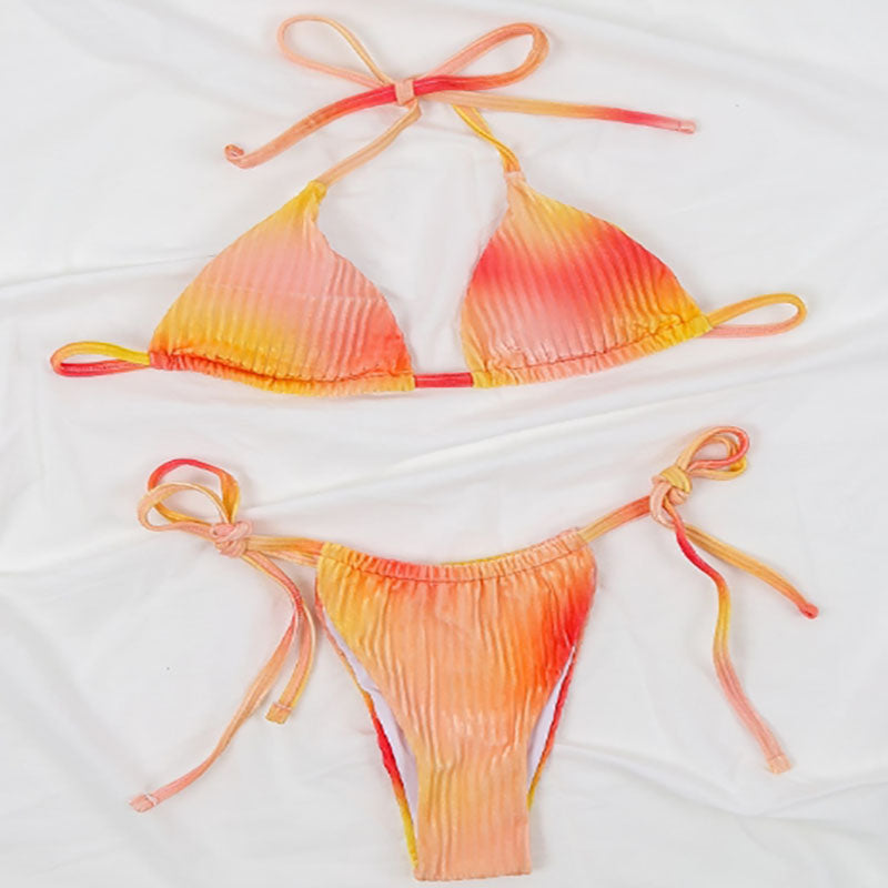 ByVera oranje gevoerde brazilian bikini met v-halsbandje
