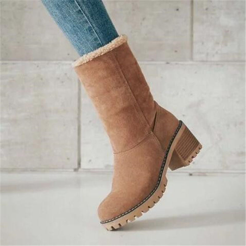 HelloBoots ademende winterlaarzen met zachte zool en zwart bont