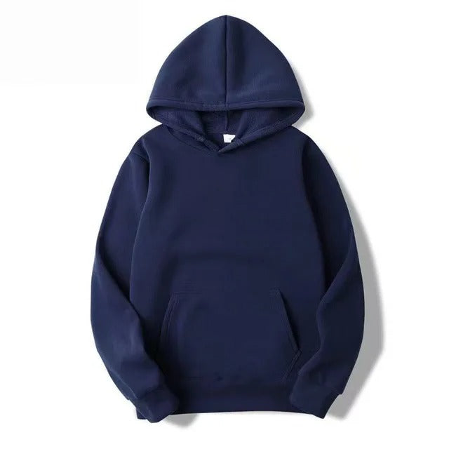 Aurora Katoenen Hoodie met Effen Kleur en Capuchon