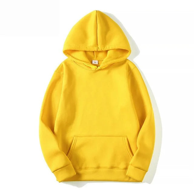 Aurora Katoenen Hoodie met Effen Kleur en Capuchon