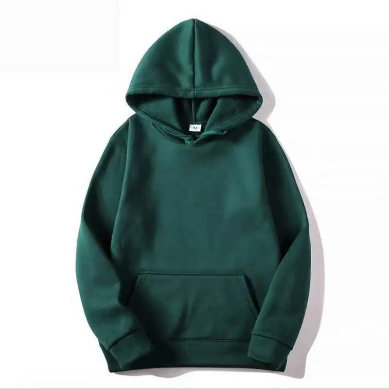 Aurora Katoenen Hoodie met Effen Kleur en Capuchon