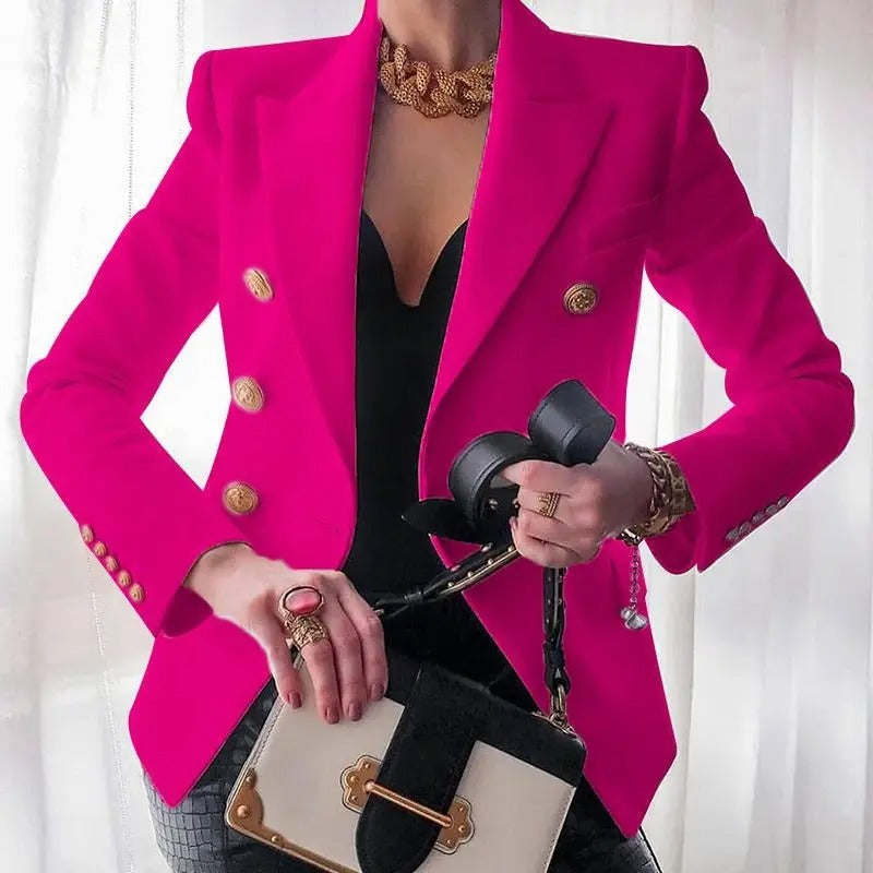 MonAmi® Vintage mode, dames blazer met dubbele rij knopen