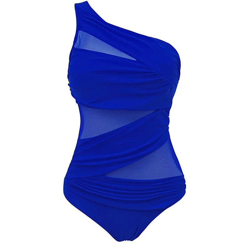 MonAmi® blauw slank comfortabel push-up badpak