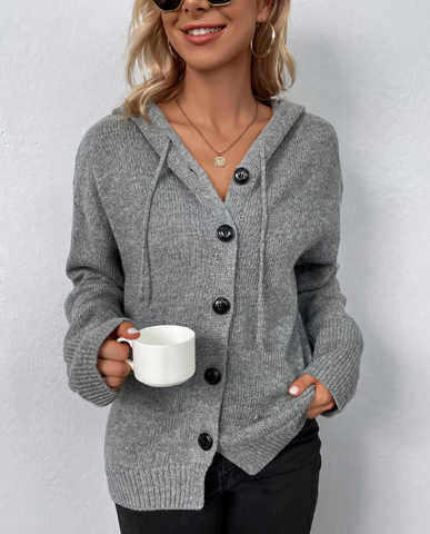 MonAmi - Comfortabele cardigan met capuchon